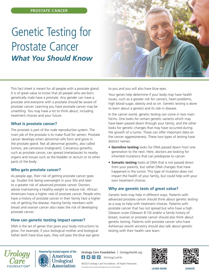 Genetic Testing for Prostate Cancer - What You Should Know