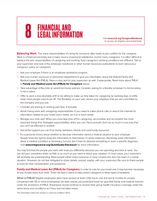 Financial and Legal Information